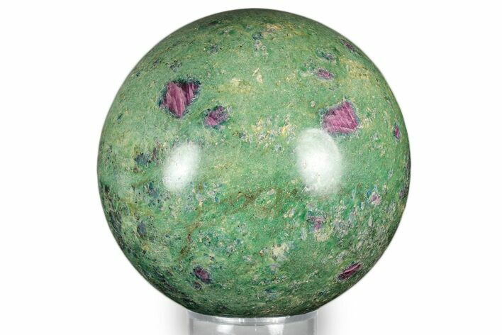 Polished Sphere Of Rubies In Fuchsite - India #343198